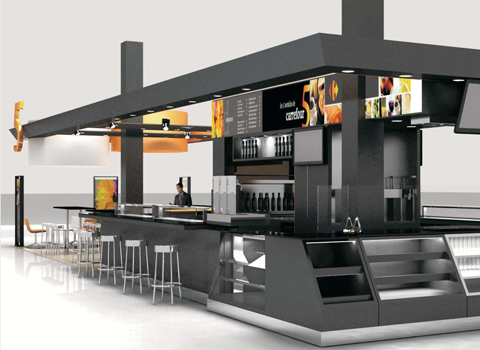 Carrefour cafeteria interiorismo