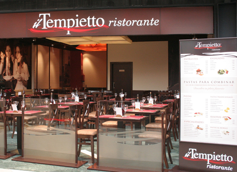 Il Tempietto restaurante interiorismo