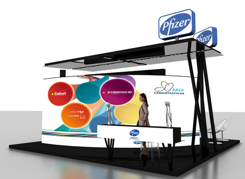 pfizer eventos stand