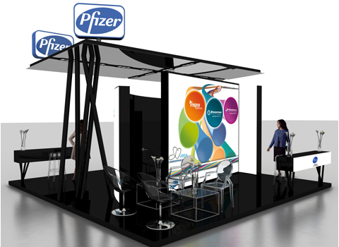 pfizer eventos stand